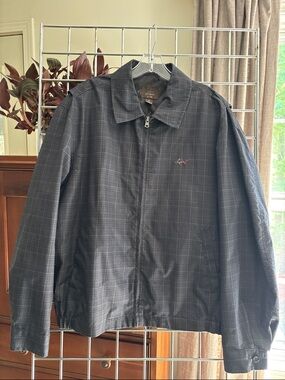 Greg Norman Muted Plaid Windbreaker Jacket - Men’s size M